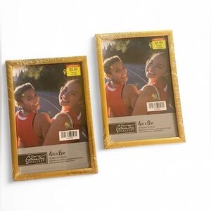 Gold Picture Frames 4x6 Set of 2